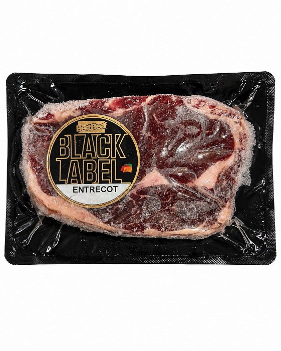 Entrecot/Ancho Steak Black Label Silva/BB - Congelado (Peso variável 0,30 kg a 0,35 Kg). Preço Kg / R$ 155,90. (Preço do Item baseado no peso máximo).