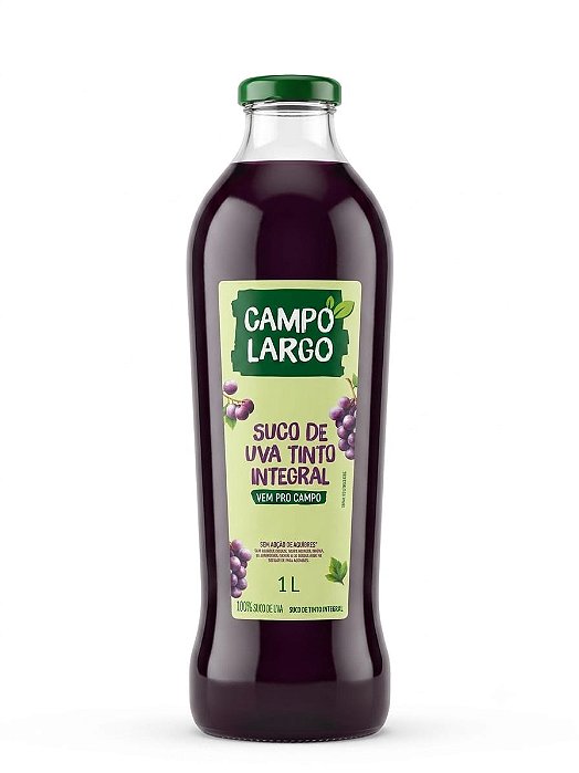 Suco de Uva Integral Campo Largo 1L Vidro