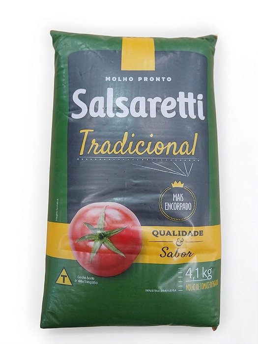 Molho de Tomate Tradicional Bag 4,1kg Salsaretti