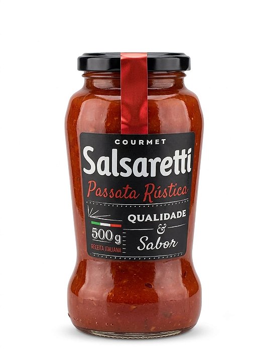 Passata Rústica Vidro 500g Salsaretti