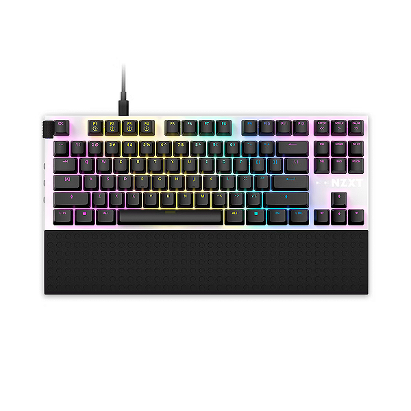 Teclado Mecânico Nzxt Function Tenkeyless Branco Switch Red Us