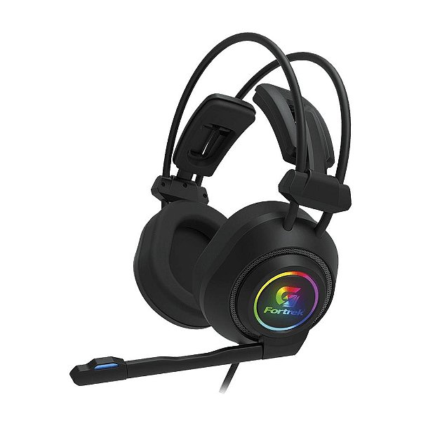 Headset Gamer RGB Vickers Preto FORTREK