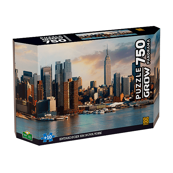 Puzzle 750 Peças Panorama Entardecer Em Nova York