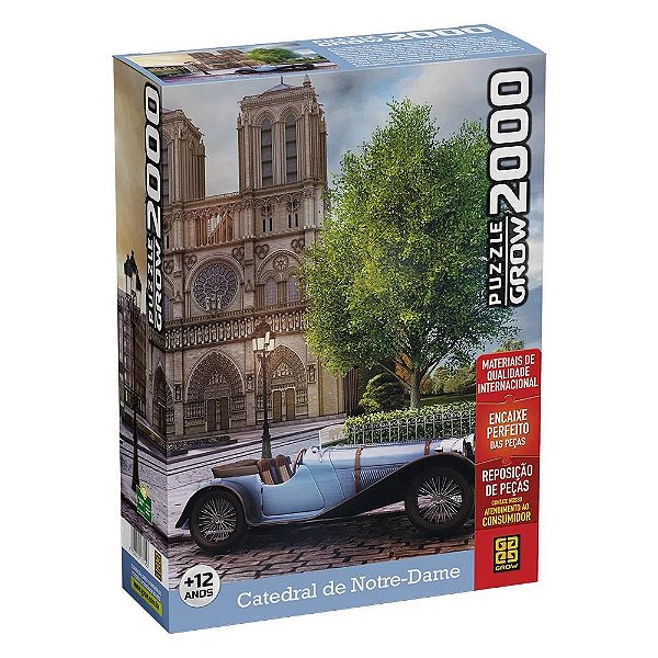 Puzzle Grow 2000 Peças Catedral Notre-Dame