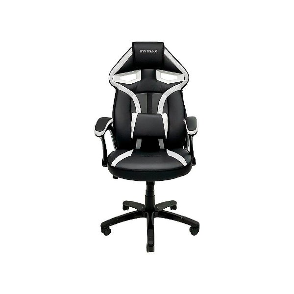 Cadeira Gamer Mymax MX1 Preto e Branco MGCH-8131/WH