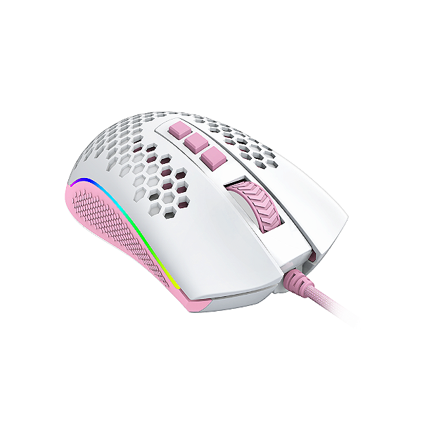 Mouse Gamer Redragon Reaping Elite Lollipop Branco Rosa Rgb - Pro Setup -  E-Commerce