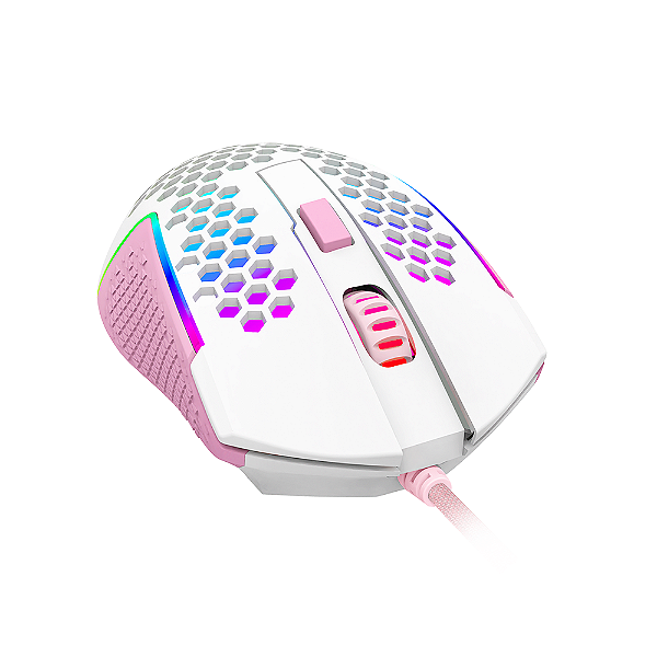 Mouse Gamer Redragon Reaping Elite Lollipop Branco Rosa Rgb - Pro Setup -  E-Commerce