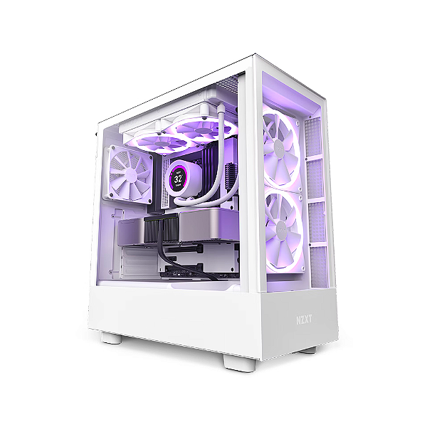 Gabinete Gamer Nzxt H5 Elite Atx Branco Com 3 Fans - Pro Setup - E-Commerce