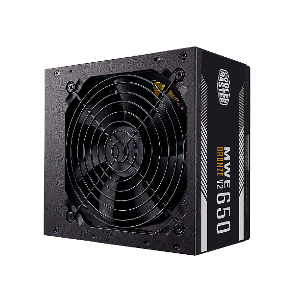 Fonte Cooler Master Mwe 650w 80 Plus Bronze V2 Pfc Ativo