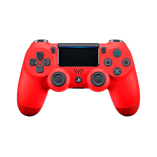 Controle Sem Fio Sony para PS4 Dualshock 4 Vermelho Magma