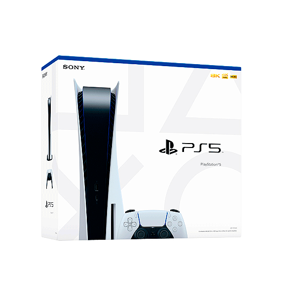 PlayStation 5 Mídia Física c/ 2 controles ( 1 branco + 1 vermelho)