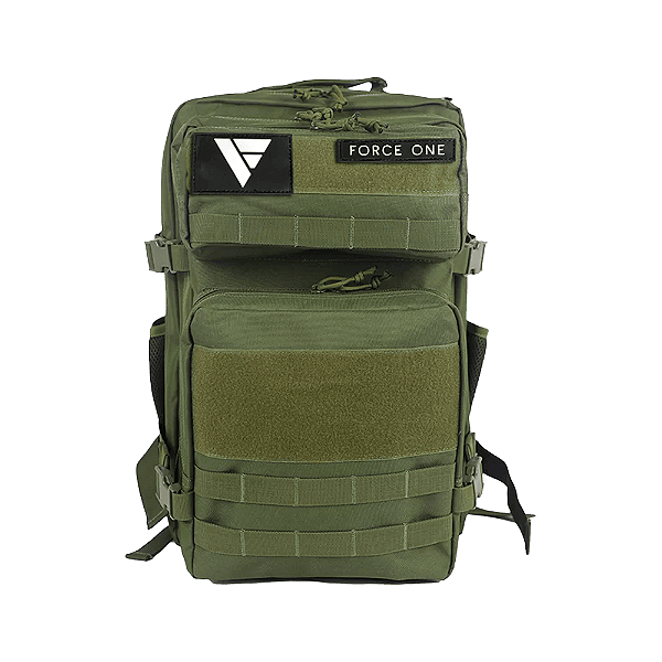 Mochila Tática Force One Shield Verde Unisex Impermeável 45L