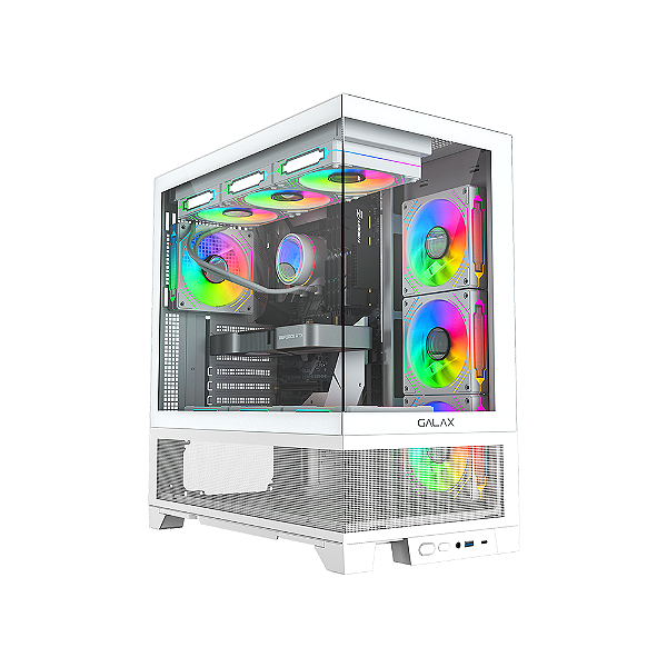 Gabinete Galax Centaurus White Atx Frontal Vidro Sem Fan