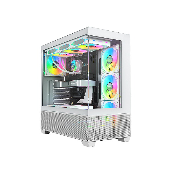 Gabinete Galax Saturno White M-Atx Frontal Vidro Sem Fan