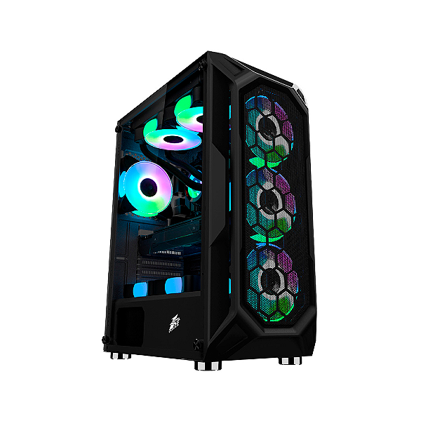 Gabinete Gamer 1stplayer X6 Mid Tower Atx Preto