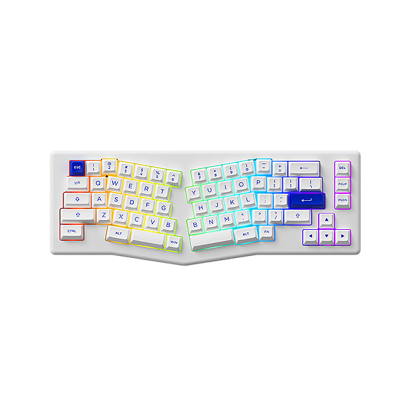 Teclado Mecânico Akko Acr Pro Alice Branco CS Silver Linear