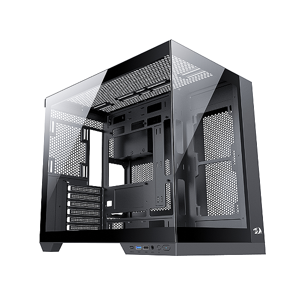 Gabinete Gamer Redragon Wideload Pro Preto CA-604B-PRO