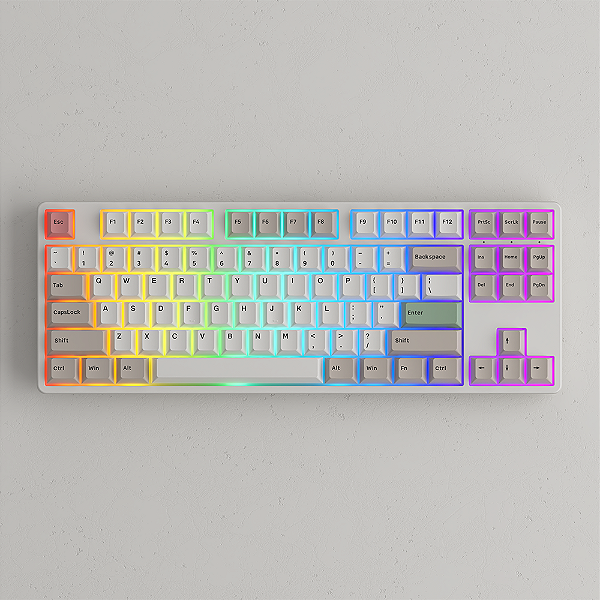 Akko 5087S VIA TKL Wired Mechanical Gaming Keyboard RGB Backlit &  Hot-swappable NKRO Rollover 9009 Keyboard for Mac & Win(Akko Gateron Lubed  Pink Switch) 