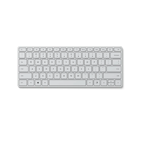 Teclado Microsoft Bluetooth Sem Fio Compact Branco Gelo