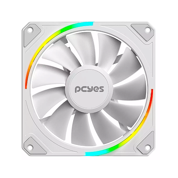 Fan Pcyes Para Gabinete Sangue Frio 3 Argb White Ghost 120Mm