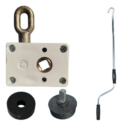 Kit Toldo Redutor G 1.16 Buchas Manivela Cortina Até 12m