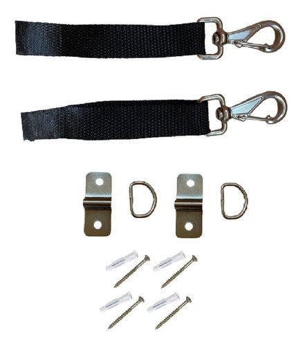 Kit Trava Toldo Chapinha Pitão + Presilha C/ Fita Reguladora