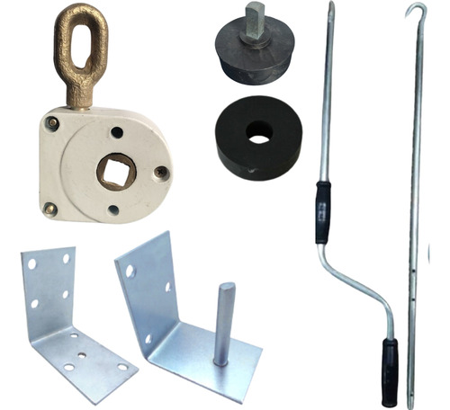 KIT MANIVELA REDUTOR MANCAL BUCHA TOLDO CORTINA RETRATIL