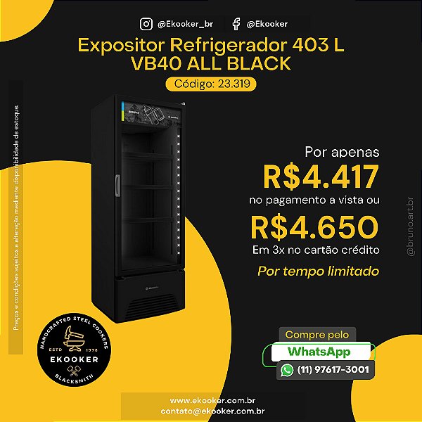 Expositor Refrigerador 403L - VB40 All Black