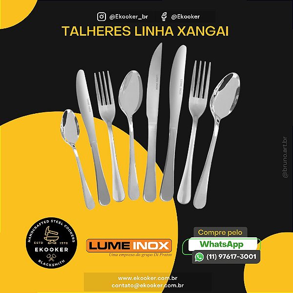 Colher Sobremesa Xangai (12 unidades) LumeInox