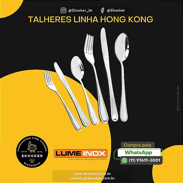 Colher Café Hong Kong (12 unidades) LumeInox