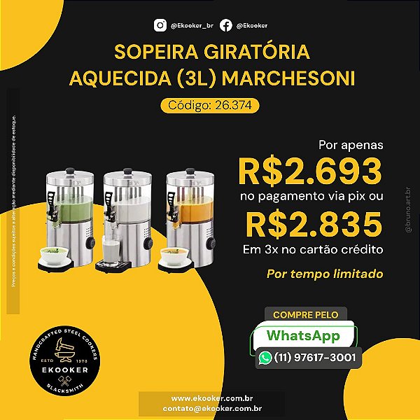 SOPEIRA GIRATÓRIA AQUECIDA (3L) MARCHESONI