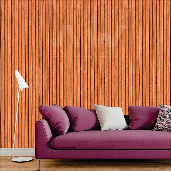 Papel de parede -  Ripado Madeira invernizada