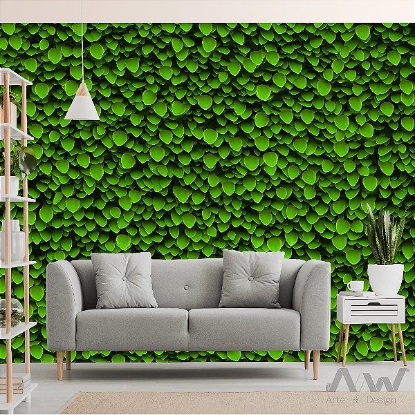 Papel de Parede Adesivo - Folhagem Verde