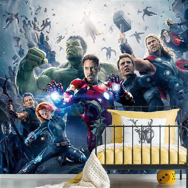 Papel de Parede Adesivo - Vingadores