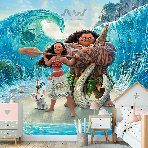 Papel de parede Adesivo - Princesa Moana