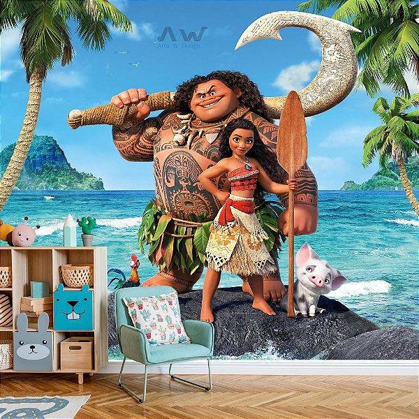 Papel de parede Adesivo - Princesa Moana
