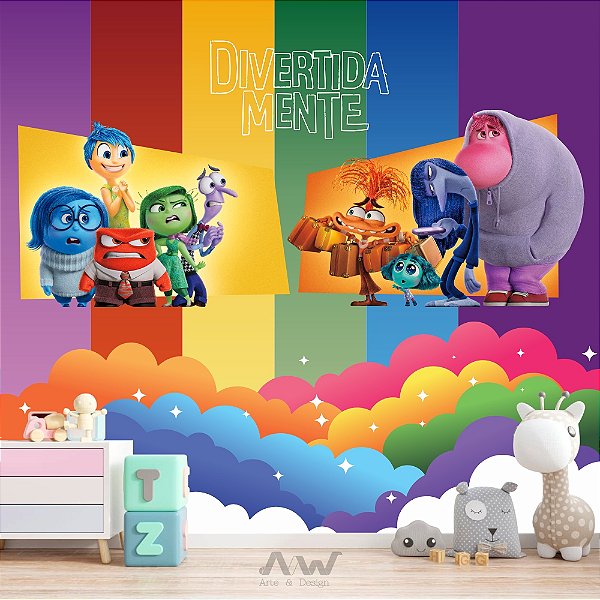 Papel de Parede Adesivo - Divertidamente