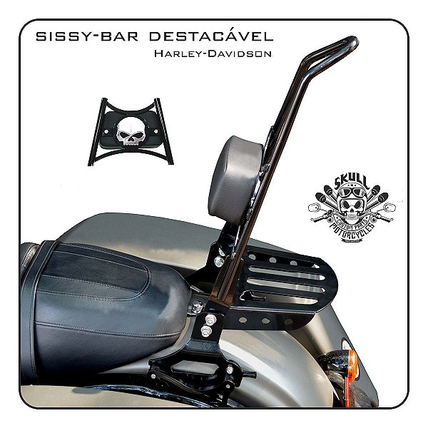 Sissy Bar Destacável Alto TOURING (Road King e Street Glide) Harley-Davidson