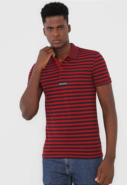 Polo Lacoste Masculina Reta Listrada Original