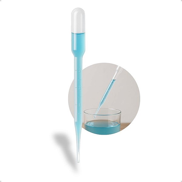 Pipeta Pasteur Conta Gotas 3 ML - 10 Unidades