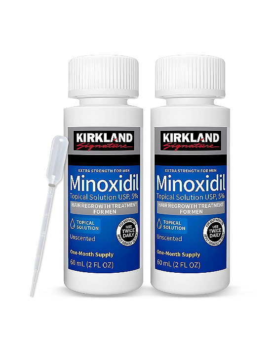 Minoxidil Kirkland 5% Original - Tratamento 2 Mês