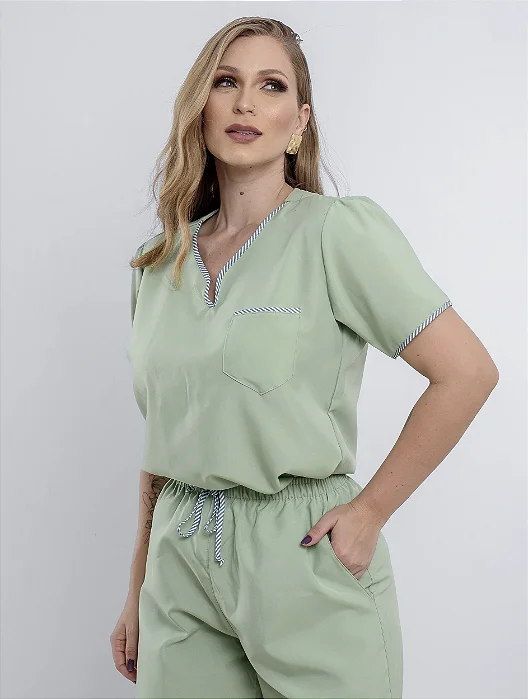 Conjunto Scrub Lya Princess Verde Abacate
