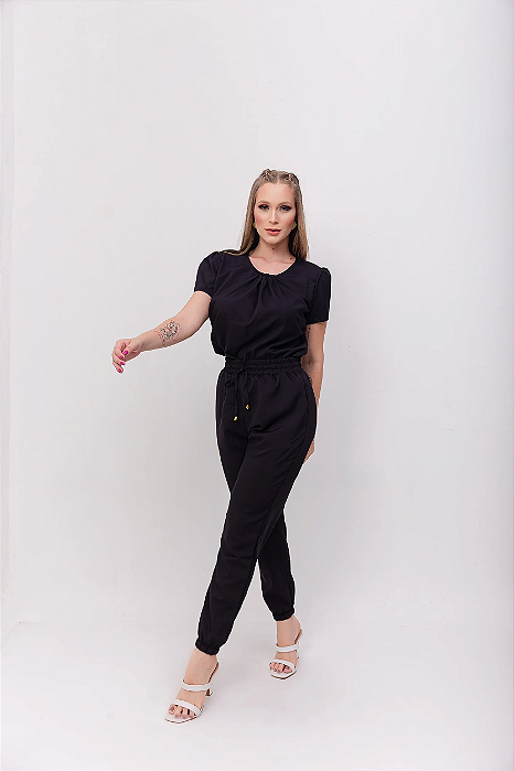 Conjunto Scrub Bia Preto