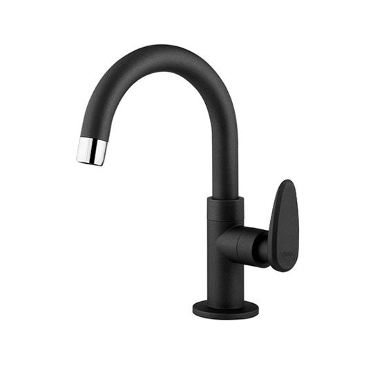 TORNEIRA MESA ALLURE DECORE PRETO FOSCO VIQUA 1170301