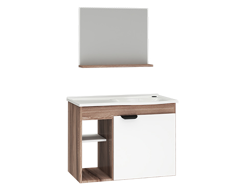 GABINETE MADEIRA COZIMAX DALIA 60CM BRANCO/TAMARINDO