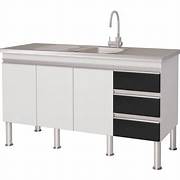 BALCAO IBIZA MGM 1.40 BRANCO+PRETO