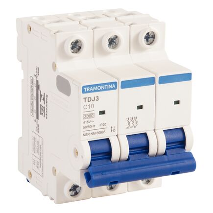 DISJUNTOR TRIFASICO 10A TRAMONTINA 58013104