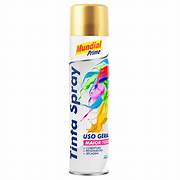 TINTA SPRAY MUNDIAL OURO METALICA 400ML