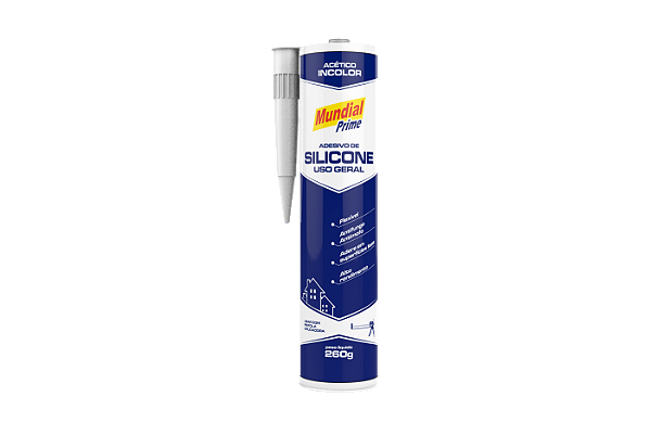 COLA SILICONE CARTUCHO 260G MUNDIAL PRIME