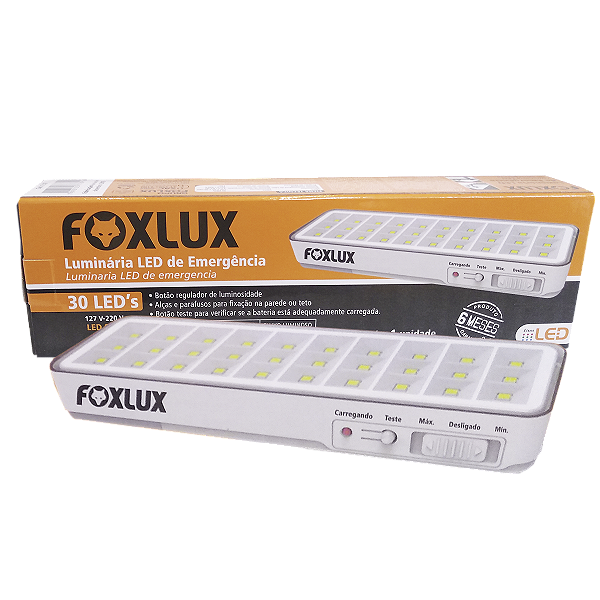 LUMINARIA EMERGENCIA 30 LEDS FOXLUX